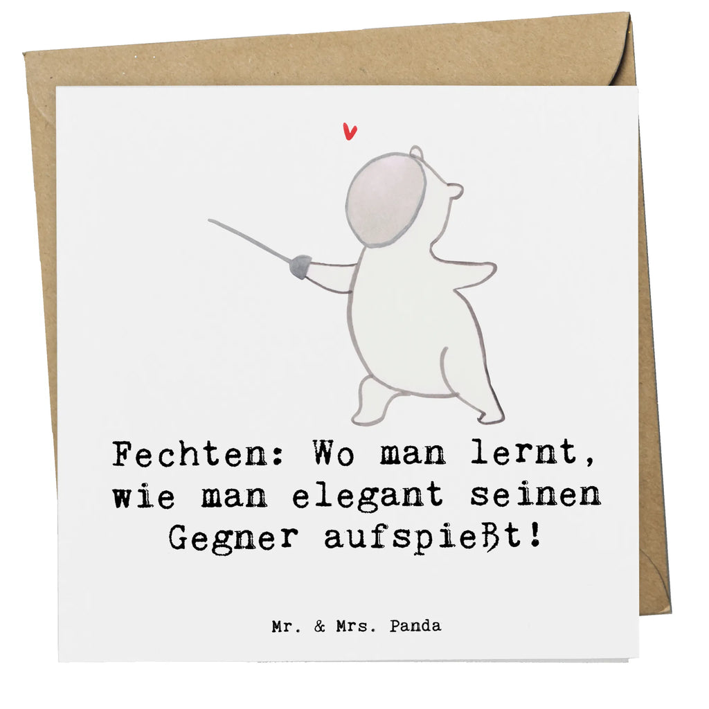Deluxe Card Fechten: Wo man lernt, wie man elegant seinen Gegner aufspießt! Glückwunschkarte, Hochzeitskarte, Karte, Hochwertige Grußkarte, Klappkarte, Hochwertige Klappkarte, Einladungskarte, Grußkarte, Geburtstagskarte, Geschenk, Sport, Sportart, Hobby, Schenken, Danke, Dankeschön, Auszeichnung, Gewinn, Sportler