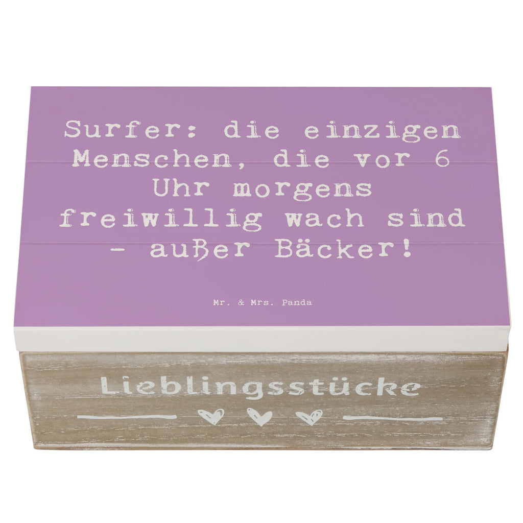 Holzkiste Spruch Surfen Frühaufsteher Schatzkiste, Schatulle, Kiste, Truhe, Dekokiste, XXL, Geschenkbox, Aufbewahrungsbox, Geschenkdose, Erinnerungsbox, Holzkiste, Erinnerungskiste, Geschenk, Sport, Sportart, Hobby, Schenken, Danke, Dankeschön, Auszeichnung, Gewinn, Sportler
