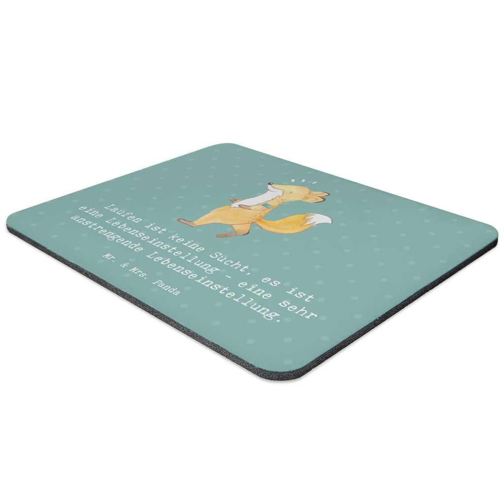Mouse mat Laufen ist keine Sucht, es ist eine Lebenseinstellung - eine sehr anstrengende Lebenseinstellung. Arbeitszimmer, Büroausstattung, Mauspad Büro, Mauspad, Mousepad, Designer Mauspad, Computer zubehör, PC Zubehör, Einzigartiges Mauspad, Mausunterlage, Geschenk, Sport, Sportart, Hobby, Schenken, Danke, Dankeschön, Auszeichnung, Gewinn, Sportler