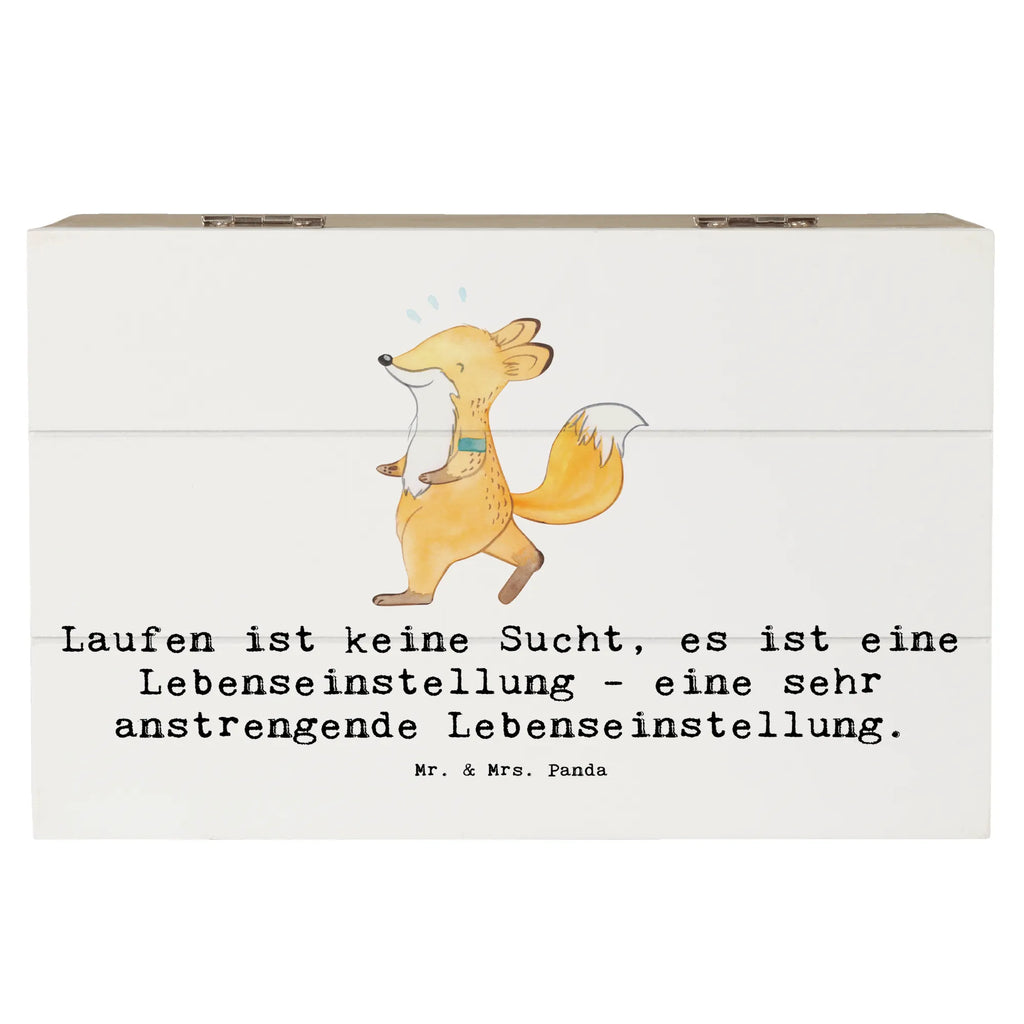 Holzkiste Laufen ist keine Sucht, es ist eine Lebenseinstellung - eine sehr anstrengende Lebenseinstellung. Dekokiste, Aufbewahrungsbox, Holzkiste, Erinnerungskiste, Erinnerungsbox, Truhe, Schatzkiste, Kiste, Schatulle, Geschenkbox, XXL, Geschenkdose, Geschenk, Sport, Sportart, Hobby, Schenken, Danke, Dankeschön, Auszeichnung, Gewinn, Sportler