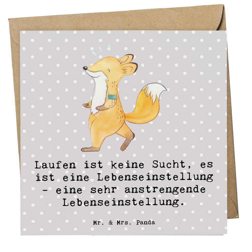 Deluxe Card Laufen ist keine Sucht, es ist eine Lebenseinstellung - eine sehr anstrengende Lebenseinstellung. Karte, Hochwertige Grußkarte, Einladungskarte, Geburtstagskarte, Grußkarte, Glückwunschkarte, Klappkarte, Hochwertige Klappkarte, Hochzeitskarte, Geschenk, Sport, Sportart, Hobby, Schenken, Danke, Dankeschön, Auszeichnung, Gewinn, Sportler