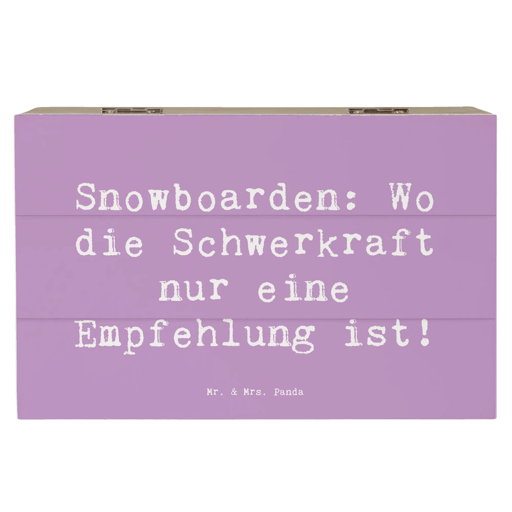 Wooden chest Saying Snowboarden: Wo die Schwerkraft nur eine Empfehlung ist! Geschenkdose, Schatzkiste, Aufbewahrungsbox, Schatulle, XXL, Erinnerungskiste, Dekokiste, Kiste, Truhe, Holzkiste, Erinnerungsbox, Geschenkbox, Geschenk, Sport, Sportart, Hobby, Schenken, Danke, Dankeschön, Auszeichnung, Gewinn, Sportler