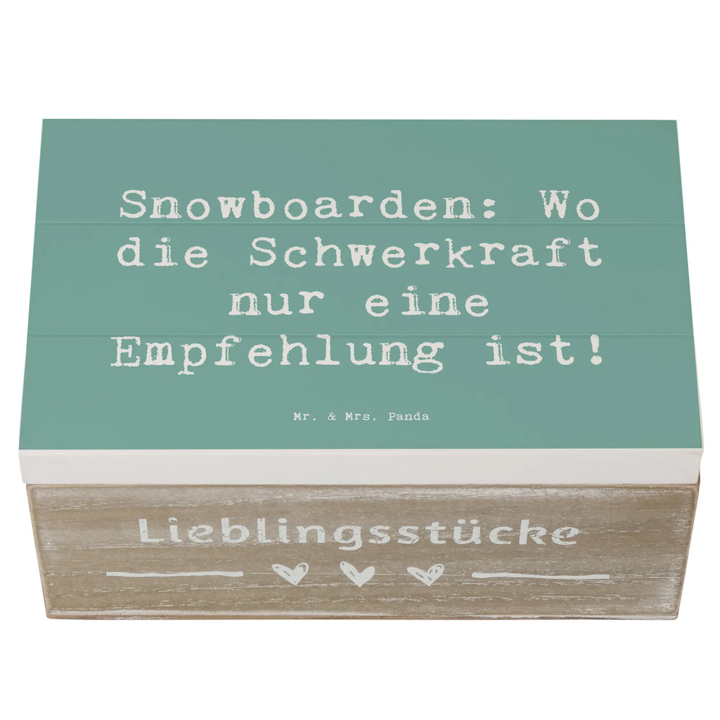 Wooden chest Saying Snowboarden: Wo die Schwerkraft nur eine Empfehlung ist! Geschenkdose, Schatzkiste, Aufbewahrungsbox, Schatulle, XXL, Erinnerungskiste, Dekokiste, Kiste, Truhe, Holzkiste, Erinnerungsbox, Geschenkbox, Geschenk, Sport, Sportart, Hobby, Schenken, Danke, Dankeschön, Auszeichnung, Gewinn, Sportler