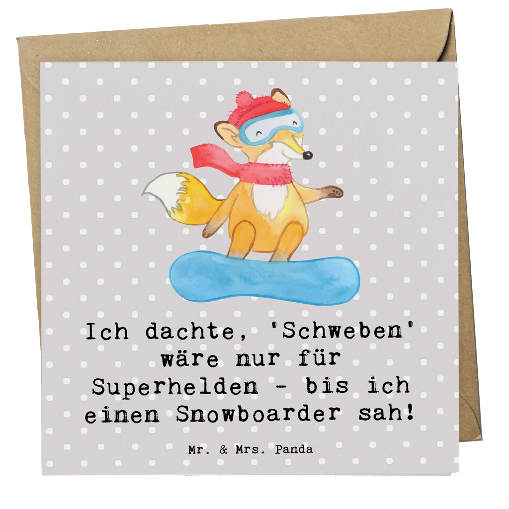 Deluxe Card Ich dachte, 'Schweben' wäre nur für Superhelden - bis ich einen Snowboarder sah! Karte, Grußkarte, Hochzeitskarte, Hochwertige Grußkarte, Einladungskarte, Glückwunschkarte, Geburtstagskarte, Klappkarte, Hochwertige Klappkarte, Geschenk, Sport, Sportart, Hobby, Schenken, Danke, Dankeschön, Auszeichnung, Gewinn, Sportler