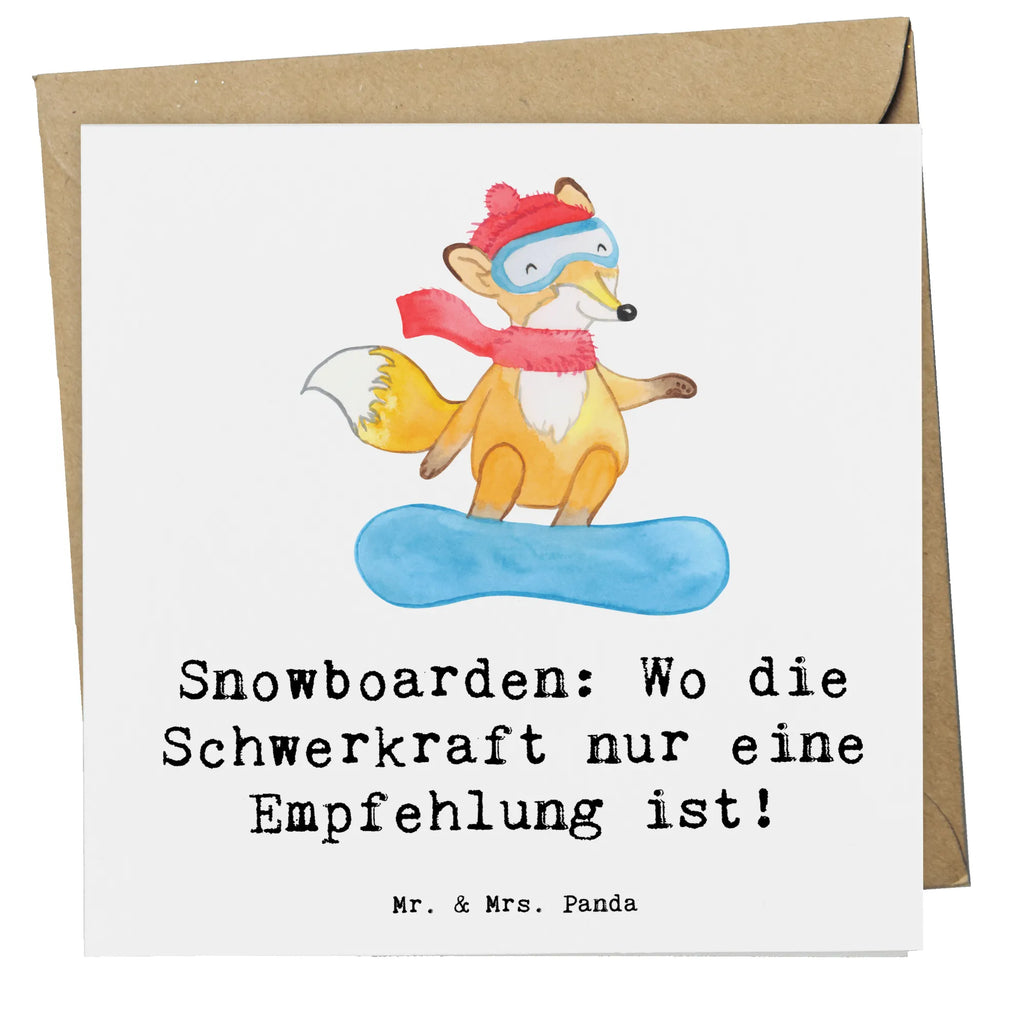 Deluxe Karte Snowboarden: Wo die Schwerkraft nur eine Empfehlung ist! Karte, Hochzeitskarte, Einladungskarte, Klappkarte, Grußkarte, Geburtstagskarte, Hochwertige Grußkarte, Hochwertige Klappkarte, Glückwunschkarte, Geschenk, Sport, Sportart, Hobby, Schenken, Danke, Dankeschön, Auszeichnung, Gewinn, Sportler