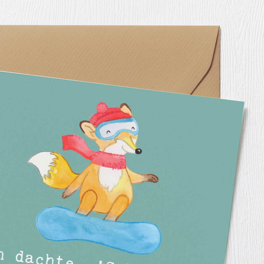 Deluxe Card Ich dachte, 'Schweben' wäre nur für Superhelden - bis ich einen Snowboarder sah! Karte, Grußkarte, Hochzeitskarte, Hochwertige Grußkarte, Einladungskarte, Glückwunschkarte, Geburtstagskarte, Klappkarte, Hochwertige Klappkarte, Geschenk, Sport, Sportart, Hobby, Schenken, Danke, Dankeschön, Auszeichnung, Gewinn, Sportler