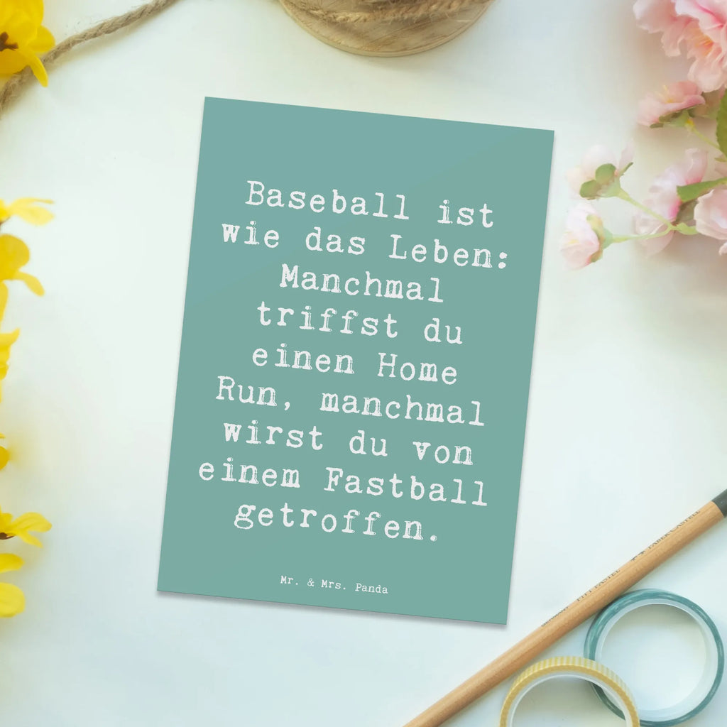 Postkarte Spruch Baseball Leben Grußkarte, Geburtstagskarte, Ansichtskarte, Geschenkkarte, Postkarte, Dankeskarte, Ansichtskarten, Karte, Einladungskarten Geburtstag, Einladungskarte, Einladung Geburtstag, Einladung, Geschenk, Sport, Sportart, Hobby, Schenken, Danke, Dankeschön, Auszeichnung, Gewinn, Sportler