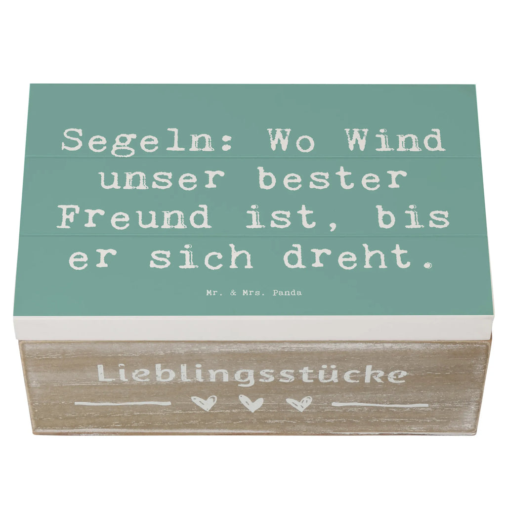 Wooden chest Saying Segeln: Wo Wind unser bester Freund ist, bis er sich dreht. Truhe, Schatulle, Geschenkdose, Aufbewahrungsbox, Dekokiste, Holzkiste, XXL, Erinnerungskiste, Erinnerungsbox, Schatzkiste, Geschenkbox, Kiste, Geschenk, Sport, Sportart, Hobby, Schenken, Danke, Dankeschön, Auszeichnung, Gewinn, Sportler