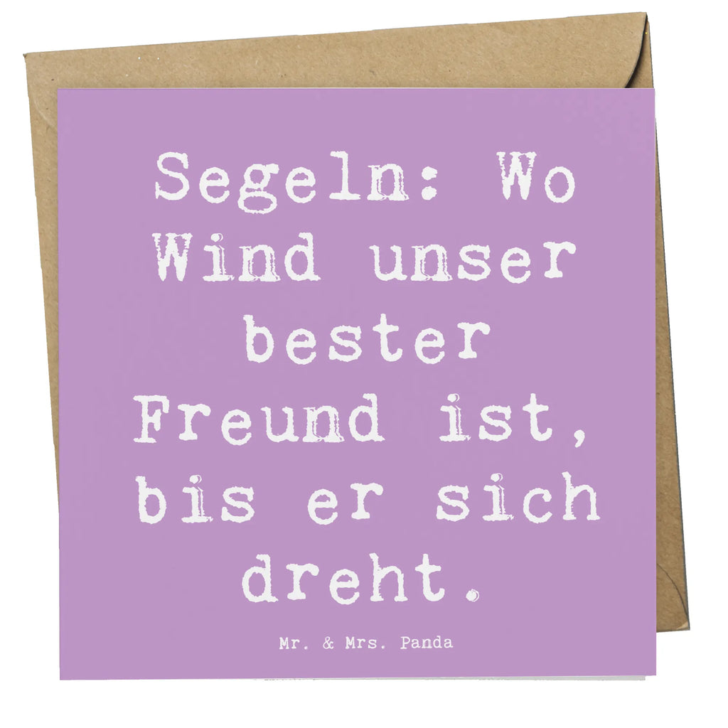 Deluxe Karte Spruch Segeln Windfreund Karte, Geburtstagskarte, Glückwunschkarte, Grußkarte, Hochwertige Klappkarte, Hochwertige Grußkarte, Hochzeitskarte, Klappkarte, Einladungskarte, Geschenk, Sport, Sportart, Hobby, Schenken, Danke, Dankeschön, Auszeichnung, Gewinn, Sportler