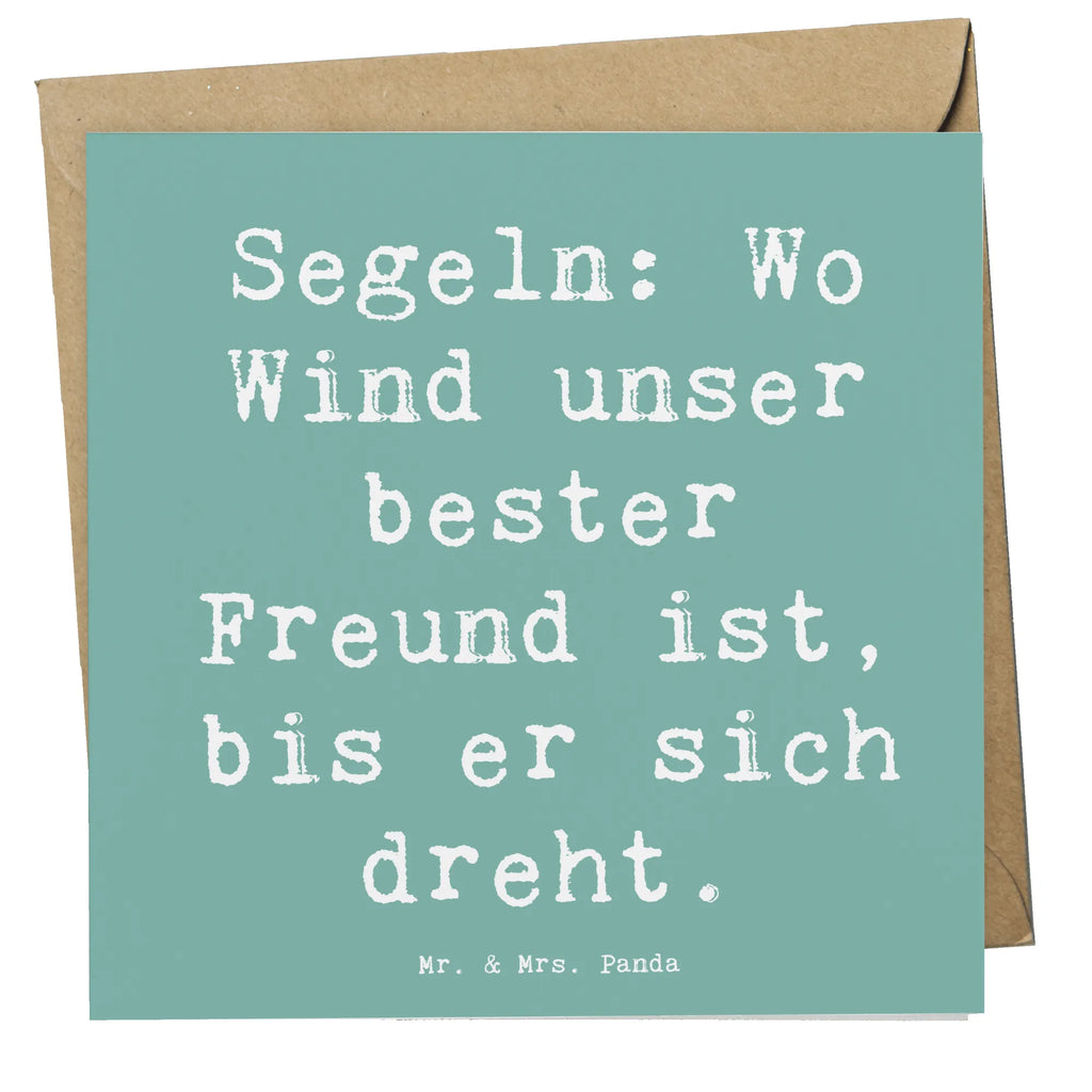 Deluxe Karte Spruch Segeln Windfreund Karte, Geburtstagskarte, Glückwunschkarte, Grußkarte, Hochwertige Klappkarte, Hochwertige Grußkarte, Hochzeitskarte, Klappkarte, Einladungskarte, Geschenk, Sport, Sportart, Hobby, Schenken, Danke, Dankeschön, Auszeichnung, Gewinn, Sportler