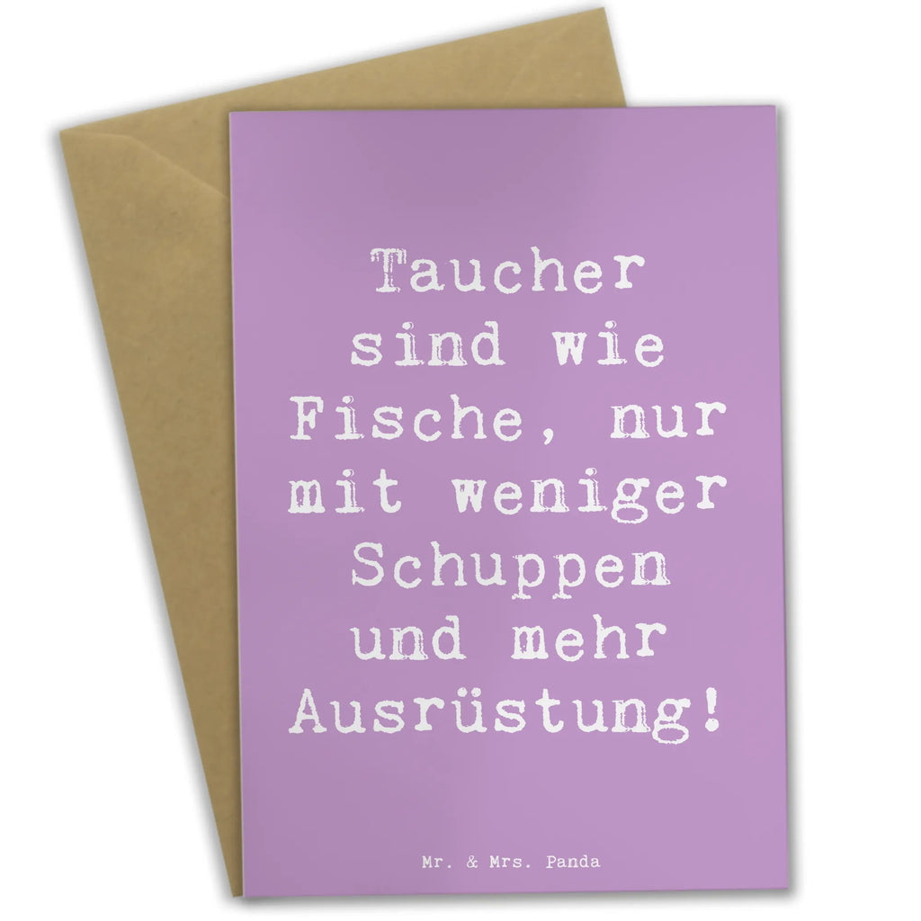 Greetings card Saying Taucher sind wie Fische, nur mit weniger Schuppen und mehr Ausrüstung! Klappkarte, Grußkarte, Hochzeitskarte, Karte, Glückwunschkarte, Ansichtskarten, Einladungskarte, Geburtstagskarte, Geschenk, Sport, Sportart, Hobby, Schenken, Danke, Dankeschön, Auszeichnung, Gewinn, Sportler