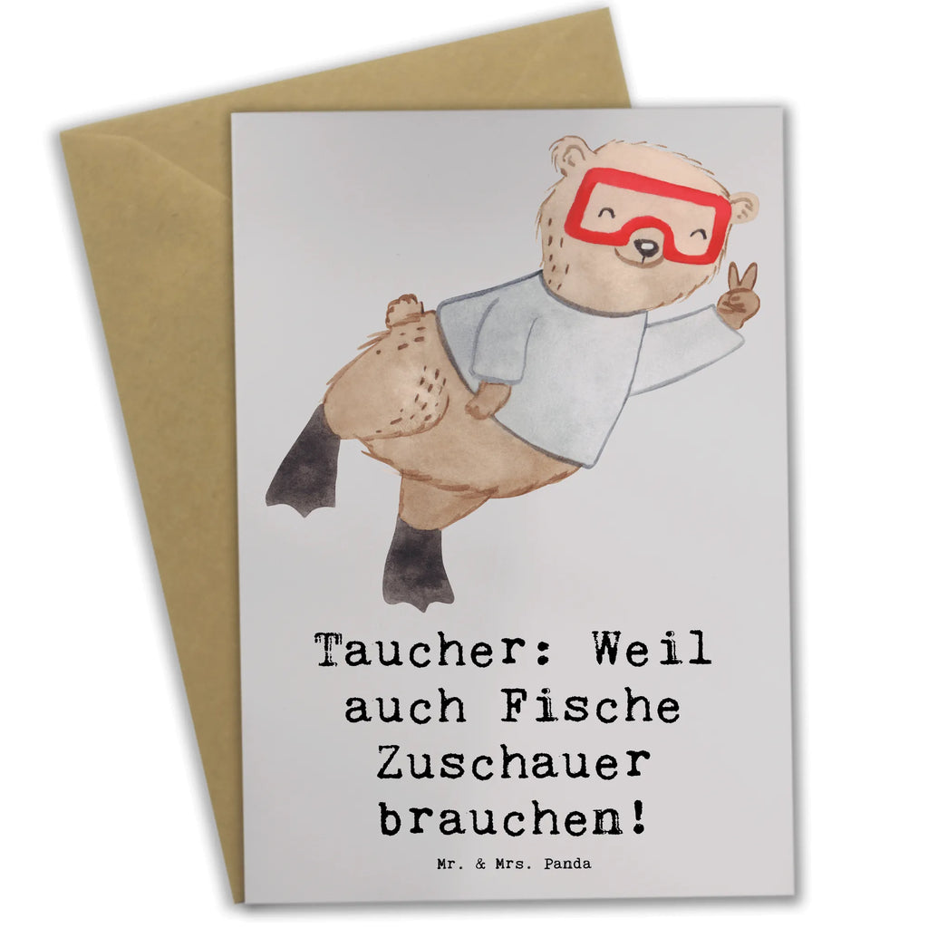 Grußkarte Tauchen Zuschauer Hochzeitskarte, Ansichtskarten, Klappkarte, Grußkarte, Glückwunschkarte, Geburtstagskarte, Einladungskarte, Karte, Geschenk, Sport, Sportart, Hobby, Schenken, Danke, Dankeschön, Auszeichnung, Gewinn, Sportler