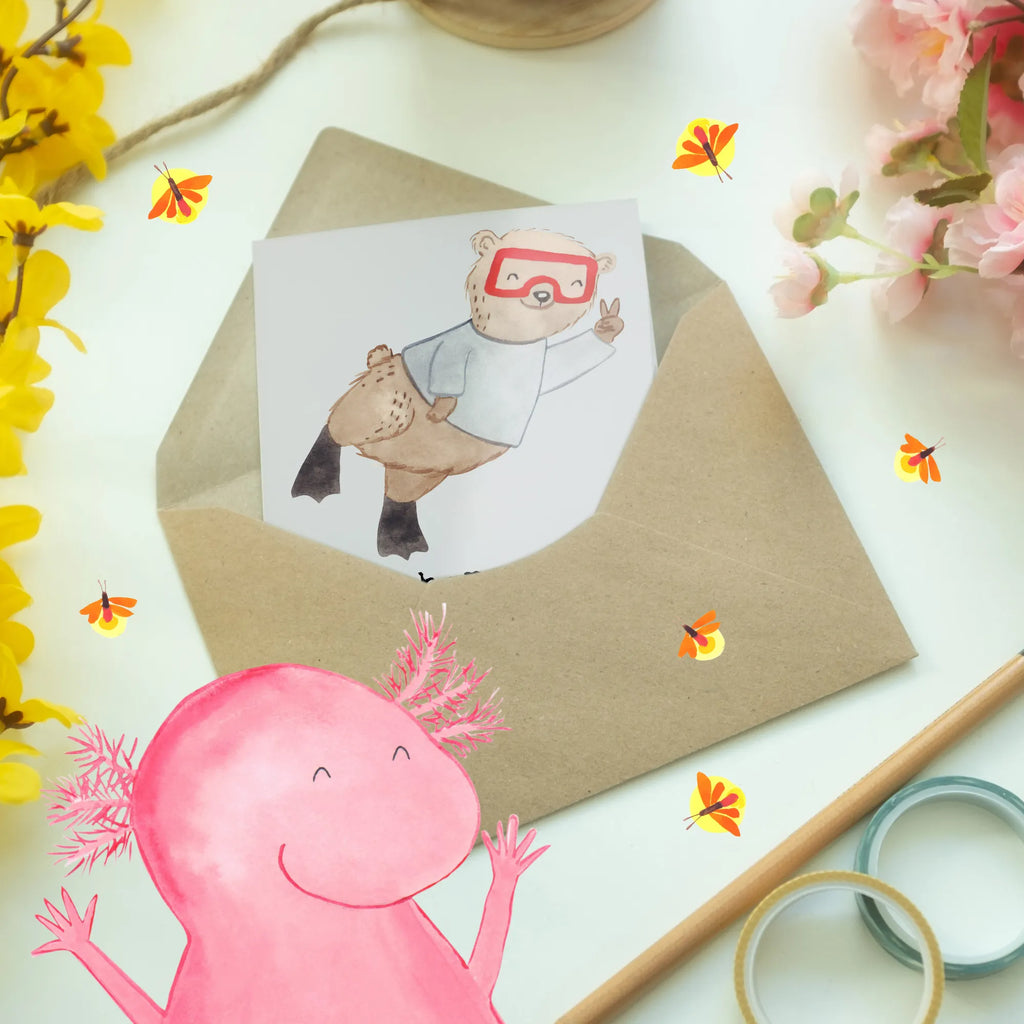 Grußkarte Tauchen Zuschauer Hochzeitskarte, Ansichtskarten, Klappkarte, Grußkarte, Glückwunschkarte, Geburtstagskarte, Einladungskarte, Karte, Geschenk, Sport, Sportart, Hobby, Schenken, Danke, Dankeschön, Auszeichnung, Gewinn, Sportler