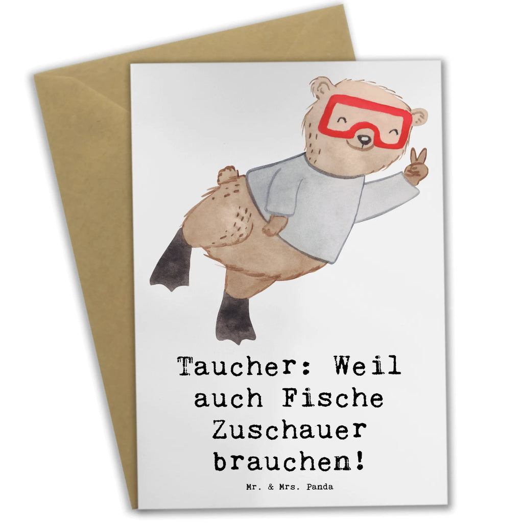 Grußkarte Tauchen Zuschauer Hochzeitskarte, Ansichtskarten, Klappkarte, Grußkarte, Glückwunschkarte, Geburtstagskarte, Einladungskarte, Karte, Geschenk, Sport, Sportart, Hobby, Schenken, Danke, Dankeschön, Auszeichnung, Gewinn, Sportler