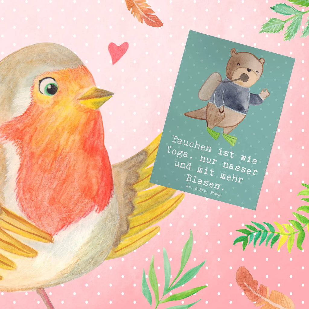 Grußkarte Tauchen Yoga Geburtstagskarte, Ansichtskarten, Einladungskarte, Grußkarte, Klappkarte, Glückwunschkarte, Hochzeitskarte, Karte, Geschenk, Sport, Sportart, Hobby, Schenken, Danke, Dankeschön, Auszeichnung, Gewinn, Sportler