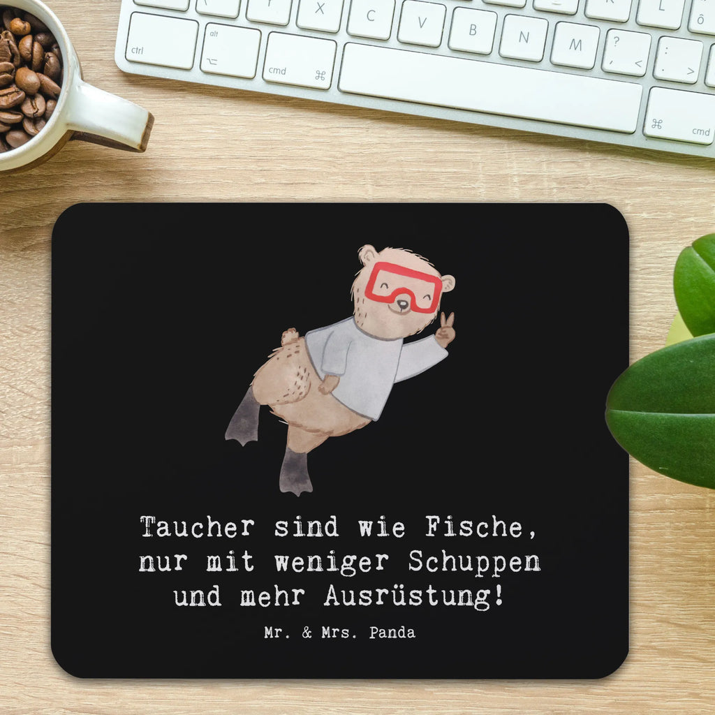Mouse mat Taucher sind wie Fische, nur mit weniger Schuppen und mehr Ausrüstung! Mauspad, Mausunterlage, Designer Mauspad, Computer zubehör, PC Zubehör, Mousepad, Einzigartiges Mauspad, Mauspad Büro, Arbeitszimmer, Büroausstattung, Geschenk, Sport, Sportart, Hobby, Schenken, Danke, Dankeschön, Auszeichnung, Gewinn, Sportler