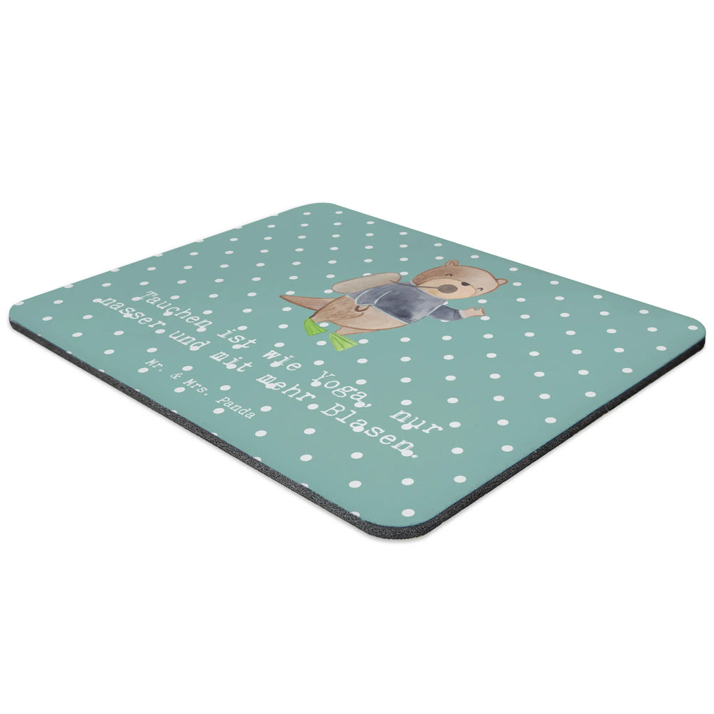 Mouse mat Tauchen ist wie Yoga, nur nasser und mit mehr Blasen. Mauspad Büro, Büroausstattung, Mausunterlage, Mousepad, Einzigartiges Mauspad, PC Zubehör, Mauspad, Arbeitszimmer, Computer zubehör, Designer Mauspad, Geschenk, Sport, Sportart, Hobby, Schenken, Danke, Dankeschön, Auszeichnung, Gewinn, Sportler