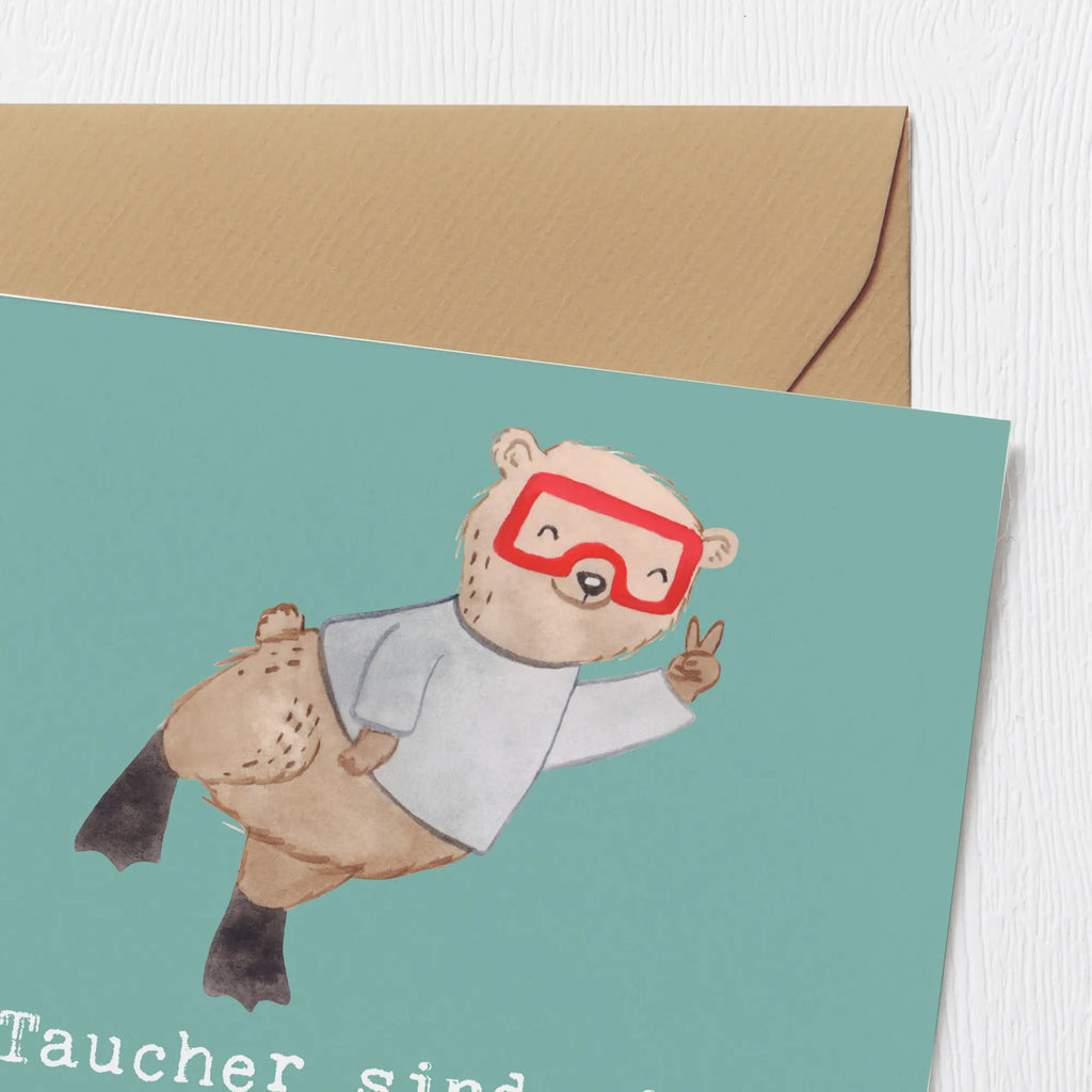 Deluxe Karte Tauchen Abenteuer Einladungskarte, Karte, Grußkarte, Hochzeitskarte, Hochwertige Klappkarte, Klappkarte, Glückwunschkarte, Hochwertige Grußkarte, Geburtstagskarte, Geschenk, Sport, Sportart, Hobby, Schenken, Danke, Dankeschön, Auszeichnung, Gewinn, Sportler