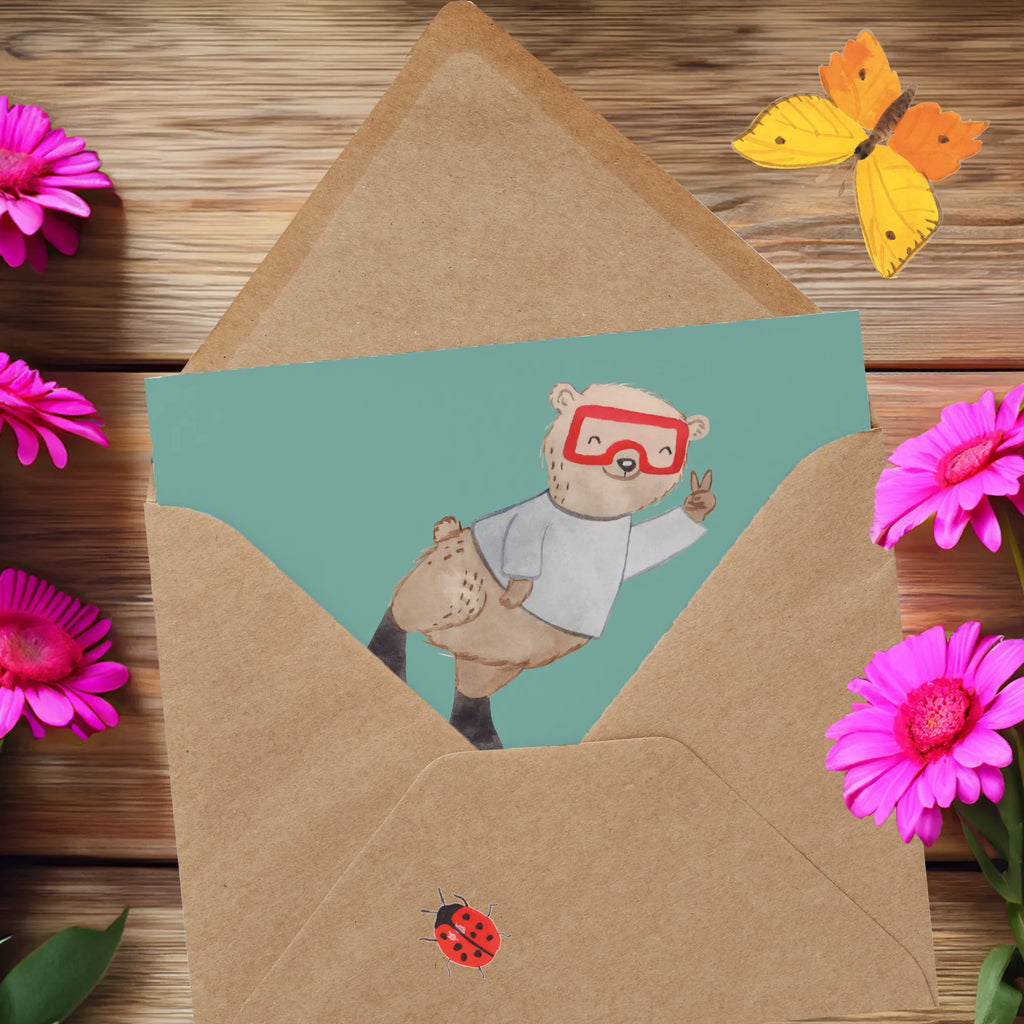 Deluxe Card Taucher: Weil auch Fische Zuschauer brauchen! Hochwertige Klappkarte, Grußkarte, Karte, Glückwunschkarte, Geburtstagskarte, Hochzeitskarte, Einladungskarte, Hochwertige Grußkarte, Klappkarte, Geschenk, Sport, Sportart, Hobby, Schenken, Danke, Dankeschön, Auszeichnung, Gewinn, Sportler