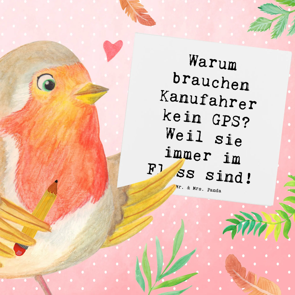 Deluxe Karte Spruch Kanu Lebensweg Einladungskarte, Glückwunschkarte, Hochwertige Grußkarte, Grußkarte, Karte, Geburtstagskarte, Klappkarte, Hochwertige Klappkarte, Hochzeitskarte, Geschenk, Sport, Sportart, Hobby, Schenken, Danke, Dankeschön, Auszeichnung, Gewinn, Sportler