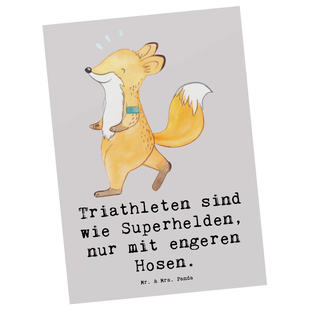 Postcard Triathleten sind wie Superhelden, nur mit engeren Hosen. Einladungskarte, Postkarte, Ansichtskarten, Einladung Geburtstag, Geschenkkarte, Einladungskarten Geburtstag, Einladung, Ansichtskarte, Karte, Grußkarte, Geburtstagskarte, Dankeskarte, Geschenk, Sport, Sportart, Hobby, Schenken, Danke, Dankeschön, Auszeichnung, Gewinn, Sportler