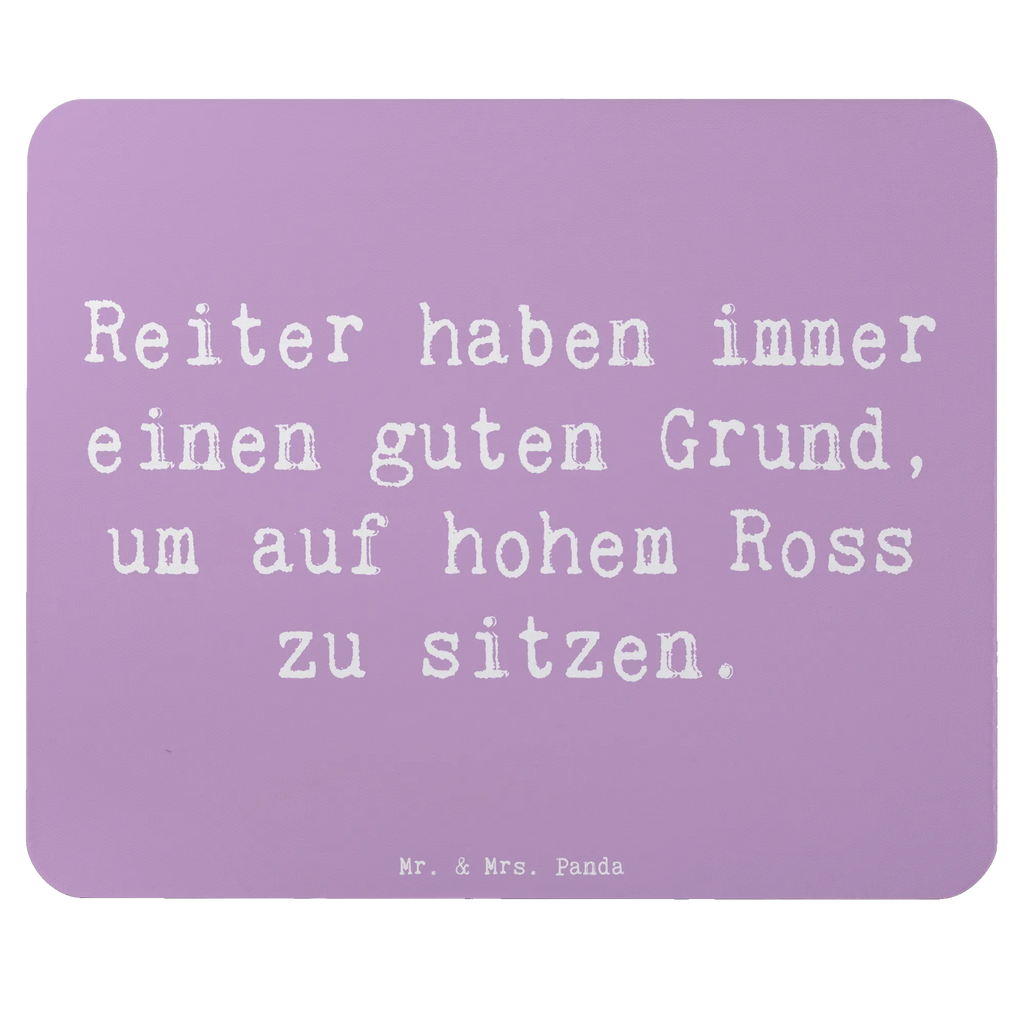 Mouse mat Saying Reiter haben immer einen guten Grund, um auf hohem Ross zu sitzen. Mauspad, Büroausstattung, PC Zubehör, Mauspad Büro, Mausunterlage, Computer zubehör, Mousepad, Arbeitszimmer, Designer Mauspad, Einzigartiges Mauspad, Geschenk, Sport, Sportart, Hobby, Schenken, Danke, Dankeschön, Auszeichnung, Gewinn, Sportler