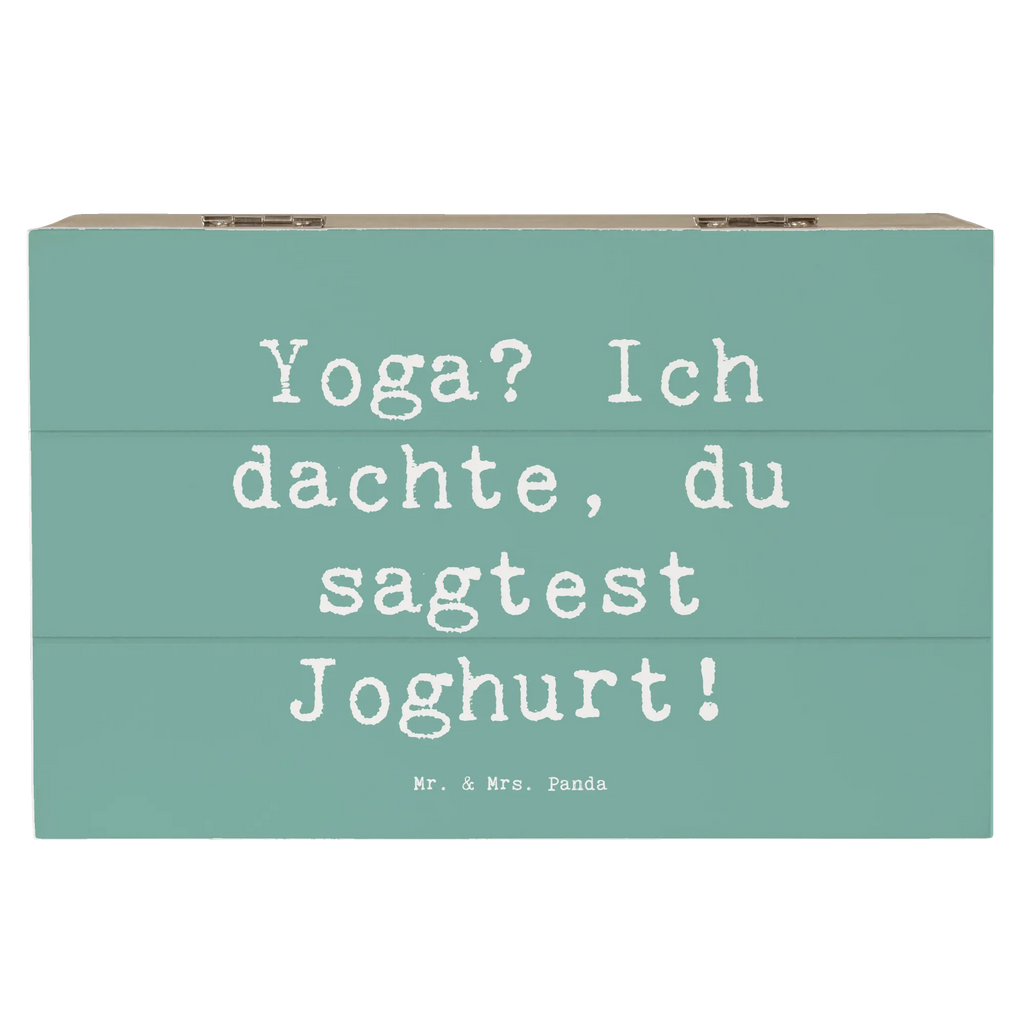 Holzkiste Spruch Yoga Humor Kiste, Erinnerungsbox, Schatulle, Truhe, Geschenkdose, XXL, Geschenkbox, Aufbewahrungsbox, Holzkiste, Schatzkiste, Dekokiste, Erinnerungskiste, Geschenk, Sport, Sportart, Hobby, Schenken, Danke, Dankeschön, Auszeichnung, Gewinn, Sportler