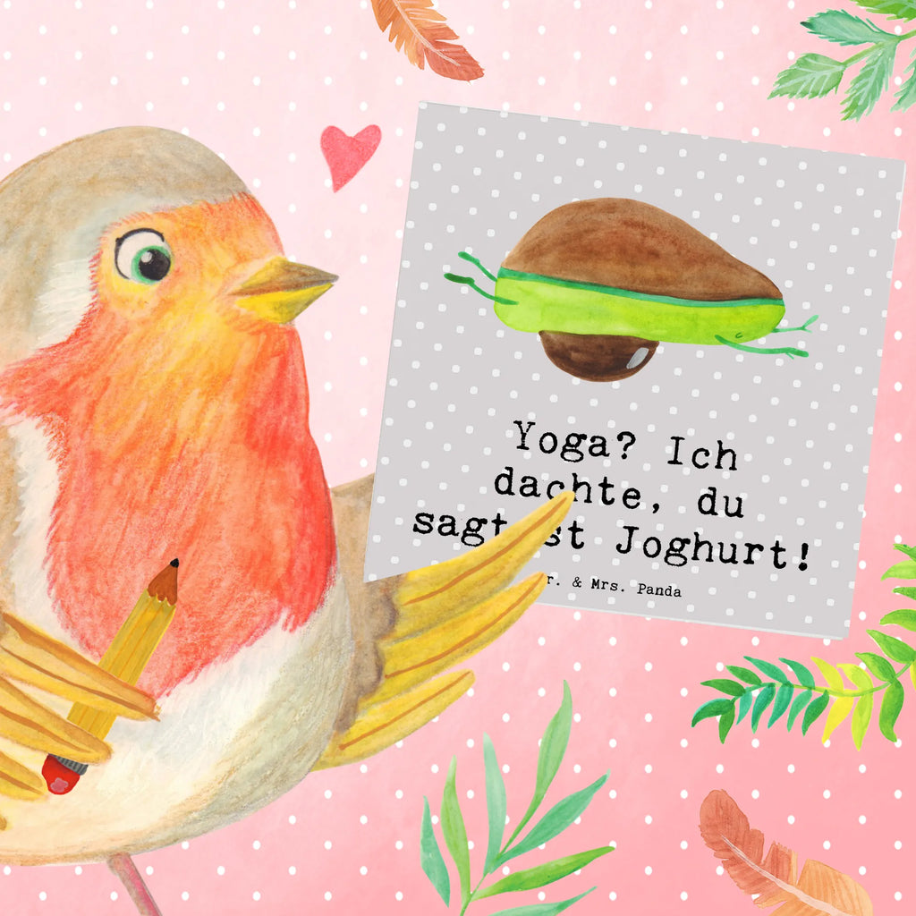 Deluxe Card Yoga? Ich dachte, du sagtest Joghurt! Grußkarte, Hochzeitskarte, Klappkarte, Geburtstagskarte, Hochwertige Grußkarte, Hochwertige Klappkarte, Karte, Einladungskarte, Glückwunschkarte, Geschenk, Sport, Sportart, Hobby, Schenken, Danke, Dankeschön, Auszeichnung, Gewinn, Sportler