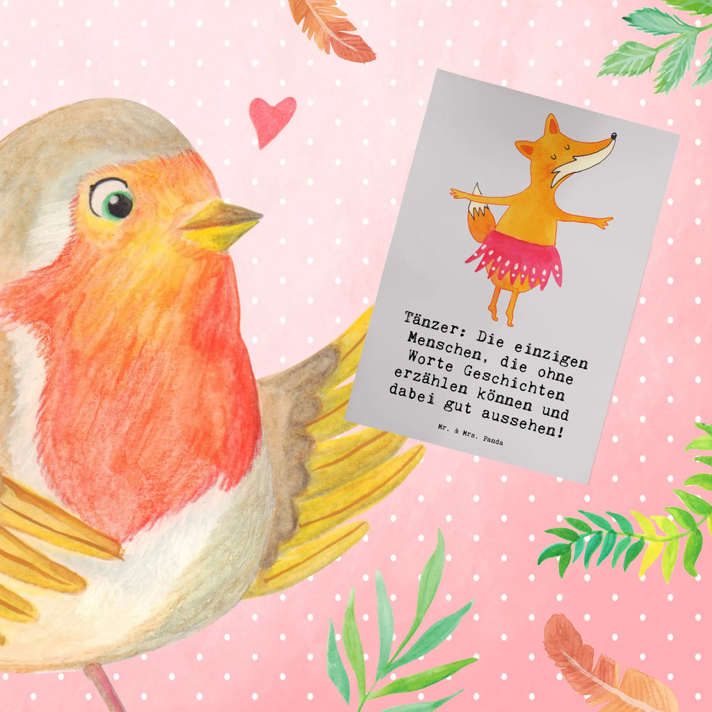 Greetings card Tänzer: Die einzigen Menschen, die ohne Worte Geschichten erzählen können und dabei gut aussehen! Klappkarte, Ansichtskarten, Geburtstagskarte, Grußkarte, Einladungskarte, Karte, Glückwunschkarte, Hochzeitskarte, Geschenk, Sport, Sportart, Hobby, Schenken, Danke, Dankeschön, Auszeichnung, Gewinn, Sportler
