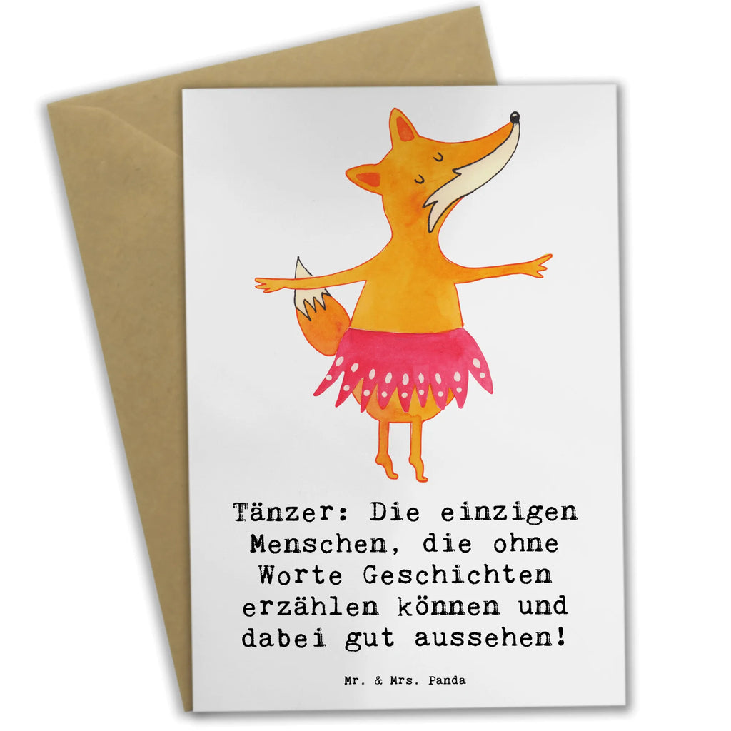 Greetings card Tänzer: Die einzigen Menschen, die ohne Worte Geschichten erzählen können und dabei gut aussehen! Klappkarte, Ansichtskarten, Geburtstagskarte, Grußkarte, Einladungskarte, Karte, Glückwunschkarte, Hochzeitskarte, Geschenk, Sport, Sportart, Hobby, Schenken, Danke, Dankeschön, Auszeichnung, Gewinn, Sportler