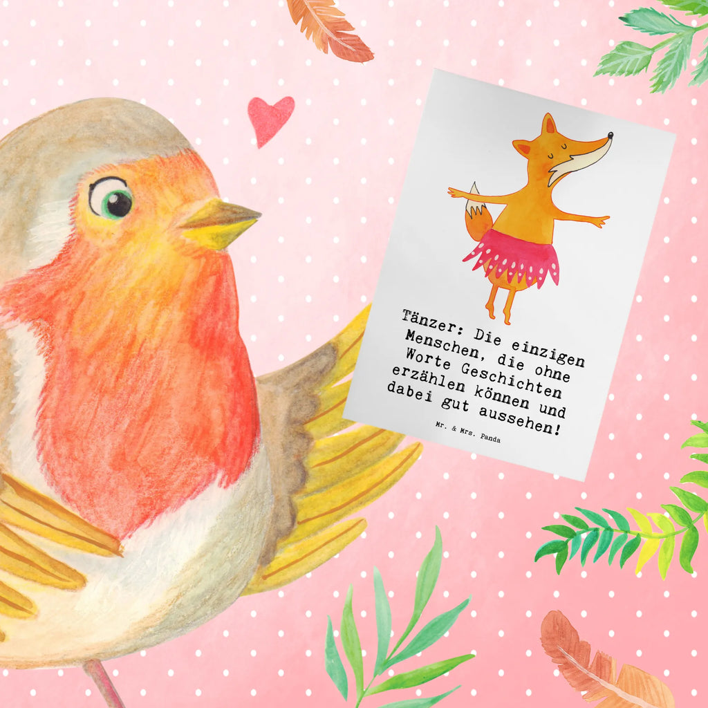 Greetings card Tänzer: Die einzigen Menschen, die ohne Worte Geschichten erzählen können und dabei gut aussehen! Klappkarte, Ansichtskarten, Geburtstagskarte, Grußkarte, Einladungskarte, Karte, Glückwunschkarte, Hochzeitskarte, Geschenk, Sport, Sportart, Hobby, Schenken, Danke, Dankeschön, Auszeichnung, Gewinn, Sportler