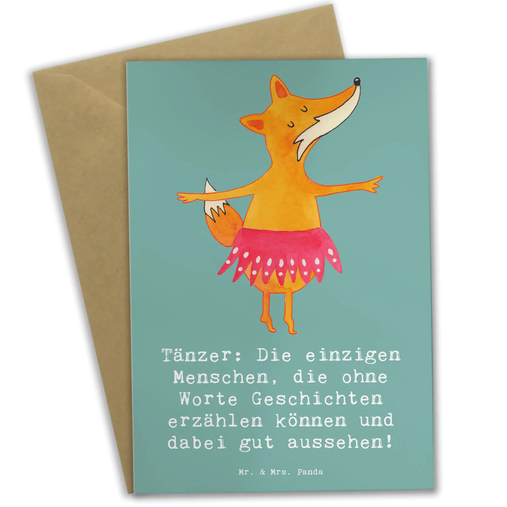 Greetings card Tänzer: Die einzigen Menschen, die ohne Worte Geschichten erzählen können und dabei gut aussehen! Klappkarte, Ansichtskarten, Geburtstagskarte, Grußkarte, Einladungskarte, Karte, Glückwunschkarte, Hochzeitskarte, Geschenk, Sport, Sportart, Hobby, Schenken, Danke, Dankeschön, Auszeichnung, Gewinn, Sportler