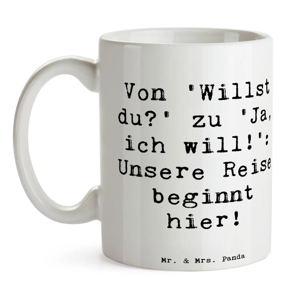 Tasse Spruch Verlobung Abenteuer Teetasse, Geschenktasse, Bürotasse, Tasse mit Zitaten, Porzellantasse, Keramiktasse, Tasse mit Motiven, Kaffeetasse, Tasse, Hochzeit, Hochzeitsgeschenk, Ehe, Hochzeitsfeier, Trauung, Trauungsgeschenk, Hochzeitskarte, Verlobungsfeier, Verlobungsgeschenk, Hochzeitsgeschenkideen, Hochzeitsgeschenke für Brautpaar