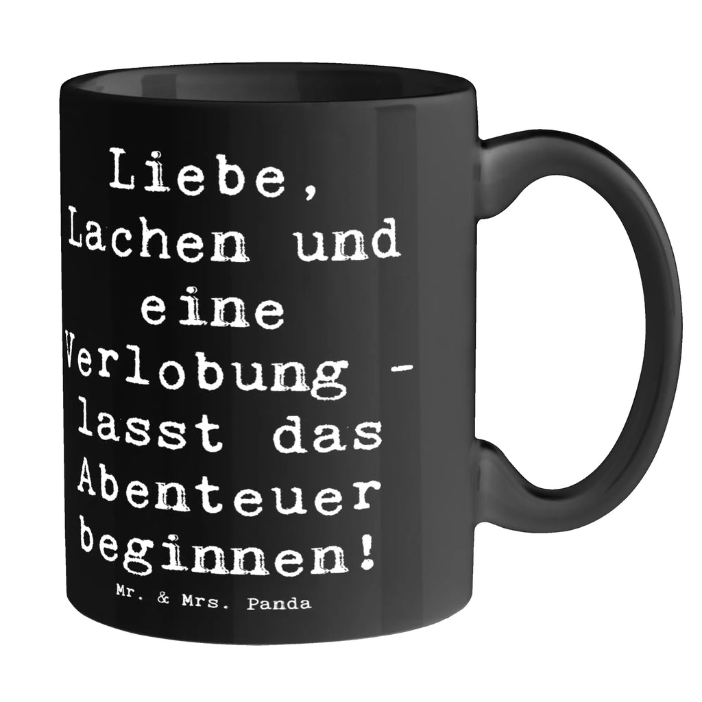 Tasse Spruch Verlobungsfeier Abenteuer Kaffeetasse, Bürotasse, Geschenktasse, Tasse, Porzellantasse, Teetasse, Tasse mit Zitaten, Keramiktasse, Tasse mit Motiven, Hochzeit, Hochzeitsgeschenk, Ehe, Hochzeitsfeier, Trauung, Trauungsgeschenk, Hochzeitskarte, Verlobungsfeier, Verlobungsgeschenk, Hochzeitsgeschenkideen, Hochzeitsgeschenke für Brautpaar