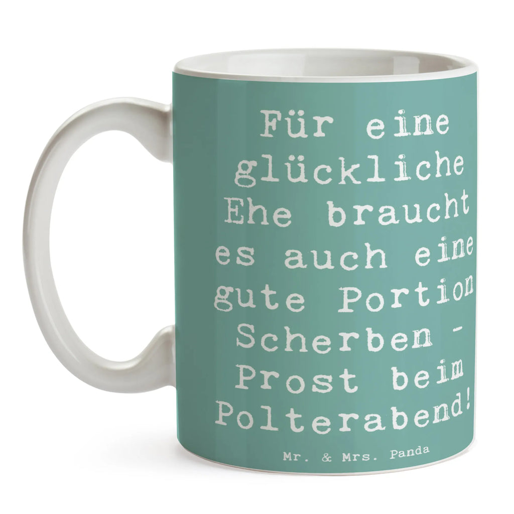 Tasse Spruch Scherben Polterabend Tasse mit Motiven, Kaffeetasse, Teetasse, Geschenktasse, Keramiktasse, Tasse mit Zitaten, Porzellantasse, Tasse, Bürotasse, Hochzeit, Hochzeitsgeschenk, Ehe, Hochzeitsfeier, Trauung, Trauungsgeschenk, Hochzeitskarte, Verlobungsfeier, Verlobungsgeschenk, Hochzeitsgeschenkideen, Hochzeitsgeschenke für Brautpaar