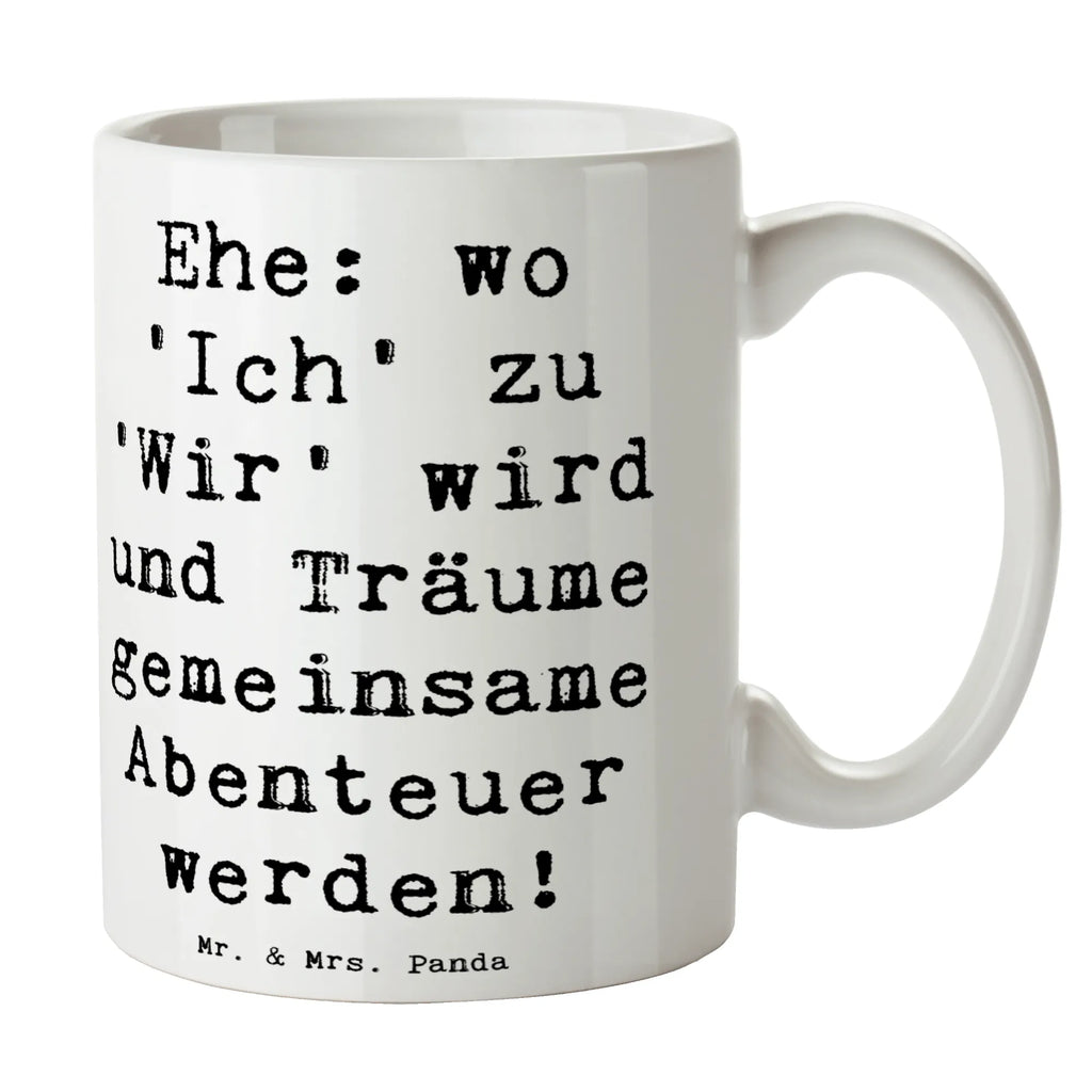 Mug Saying Ehe: wo 'Ich' zu 'Wir' wird und Träume gemeinsame Abenteuer werden! Kakaotasse, porzellantassen, Kaffeetasse, teetassen, trinktasse, Motivtasse, Kaffeetassen, pott, henkeltasse, kakaotassen, frühstückstassen, henkeltassen, keramiktassen, Coffee Mug, dekotasse, frühstückstasse, Kaffeebecher, bedruckte tasse, henkelbecher, coffee mugs, bürobecher, Porzellantasse, Tassen, keramikbecher, teepott, Bürotasse, designtasse, Trinkbecher, Kaffeepott, mug, tasse mit motiv, Teebecher, Tasse, Becher, Geschenktasse, Keramiktasse, Tasse mit Spruch, frühstücksbecher, mugs, Teetasse, sprüchetasse, Ehe, Hochzeit, Hochzeitsfeier, Trauung, Trauungsgeschenk, Verlobungsfeier, Hochzeitsgeschenk, Verlobungsgeschenk, Hochzeitsgeschenkideen, Hochzeitsgeschenke für Brautpaar, Hochzeitskarte
