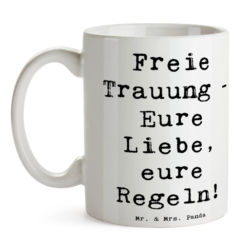 Tasse Spruch Freie Trauung Liebe Regeln Teetasse, Geschenktasse, Tasse, Porzellantasse, Bürotasse, Kaffeetasse, Tasse mit Motiven, Tasse mit Zitaten, Keramiktasse, Hochzeit, Hochzeitsgeschenk, Ehe, Hochzeitsfeier, Trauung, Trauungsgeschenk, Hochzeitskarte, Verlobungsfeier, Verlobungsgeschenk, Hochzeitsgeschenkideen, Hochzeitsgeschenke für Brautpaar