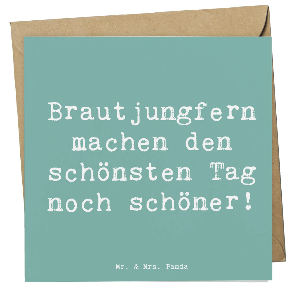 Deluxe Karte Brautjungfern machen den schönsten Tag noch schöner! Karte, Grußkarte, Klappkarte, Einladungskarte, Glückwunschkarte, Hochzeitskarte, Geburtstagskarte, Hochwertige Grußkarte, Hochwertige Klappkarte, Hochzeit, Hochzeitsgeschenk, Ehe, Hochzeitsfeier, Trauung, Trauungsgeschenk, Verlobungsfeier, Verlobungsgeschenk, Hochzeitsgeschenkideen, Hochzeitsgeschenke für Brautpaar