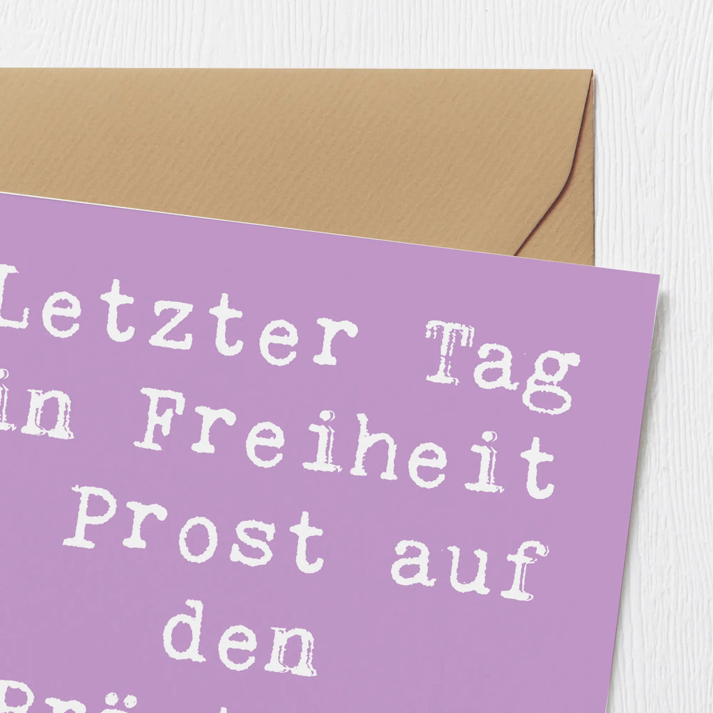 Deluxe Karte Spruch Junggesellenabschied Feier Glückwunschkarte, Karte, Geburtstagskarte, Hochzeitskarte, Hochwertige Grußkarte, Grußkarte, Einladungskarte, Klappkarte, Hochwertige Klappkarte, Hochzeit, Hochzeitsgeschenk, Ehe, Hochzeitsfeier, Trauung, Trauungsgeschenk, Verlobungsfeier, Verlobungsgeschenk, Hochzeitsgeschenkideen, Hochzeitsgeschenke für Brautpaar