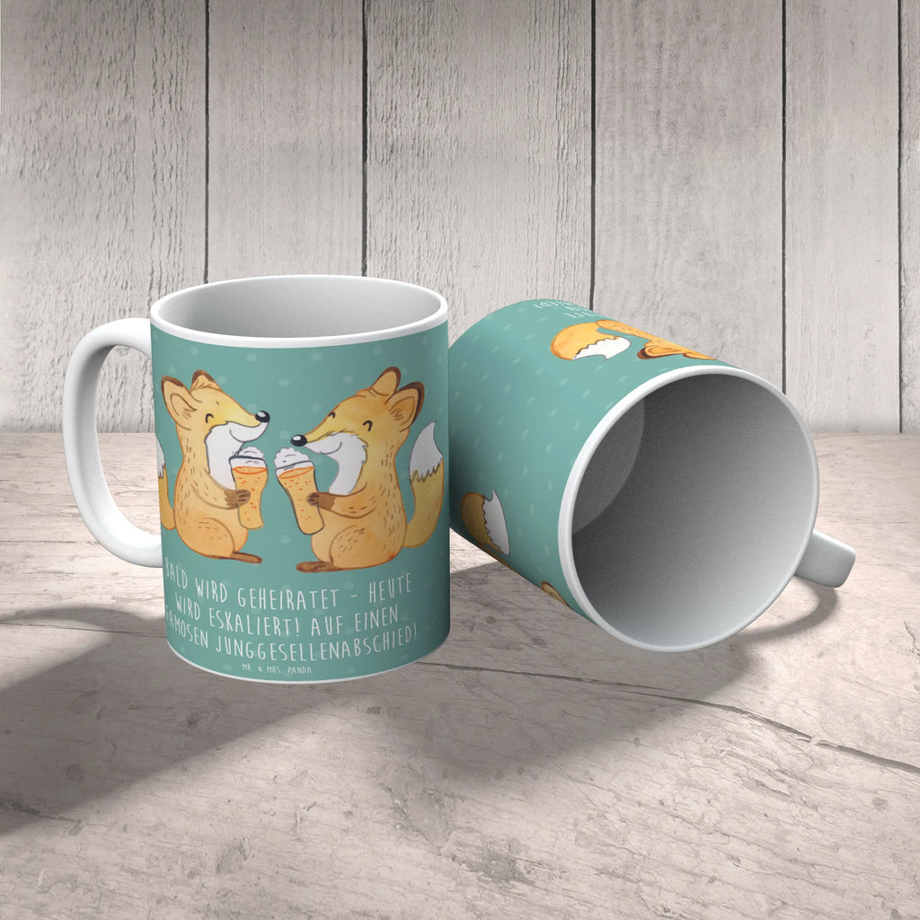 Tasse Junggesellenabschied Eskalation Geschenktasse, Keramiktasse, Tasse mit Motiven, Kaffeetasse, Porzellantasse, Bürotasse, Teetasse, Tasse mit Zitaten, Tasse, Hochzeit, Hochzeitsgeschenk, Ehe, Hochzeitsfeier, Trauung, Trauungsgeschenk, Hochzeitskarte, Verlobungsfeier, Verlobungsgeschenk, Hochzeitsgeschenkideen, Hochzeitsgeschenke für Brautpaar