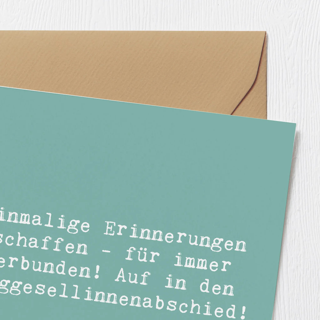 Deluxe Card Saying Einmalige Erinnerungen schaffen - für immer verbunden! Auf in den Junggesellinnenabschied! Karte, Grußkarte, Klappkarte, Einladungskarte, Glückwunschkarte, Hochzeitskarte, Geburtstagskarte, Hochwertige Grußkarte, Hochwertige Klappkarte, Hochzeit, Hochzeitsgeschenk, Ehe, Hochzeitsfeier, Trauung, Trauungsgeschenk, Verlobungsfeier, Verlobungsgeschenk, Hochzeitsgeschenkideen, Hochzeitsgeschenke für Brautpaar