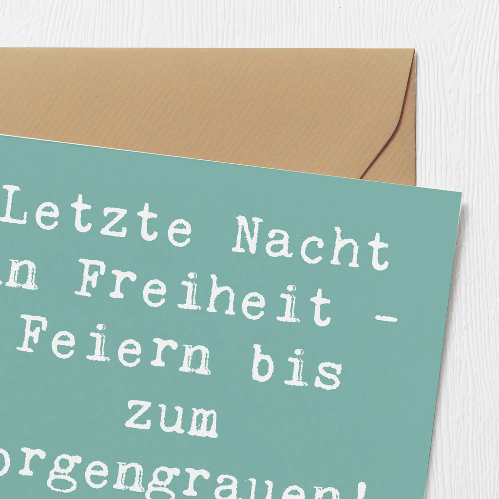 Deluxe Karte Spruch Junggesellinnenabschied Feiern Grußkarte, Hochwertige Klappkarte, Karte, Hochwertige Grußkarte, Geburtstagskarte, Einladungskarte, Hochzeitskarte, Klappkarte, Glückwunschkarte, Hochzeit, Hochzeitsgeschenk, Ehe, Hochzeitsfeier, Trauung, Trauungsgeschenk, Verlobungsfeier, Verlobungsgeschenk, Hochzeitsgeschenkideen, Hochzeitsgeschenke für Brautpaar
