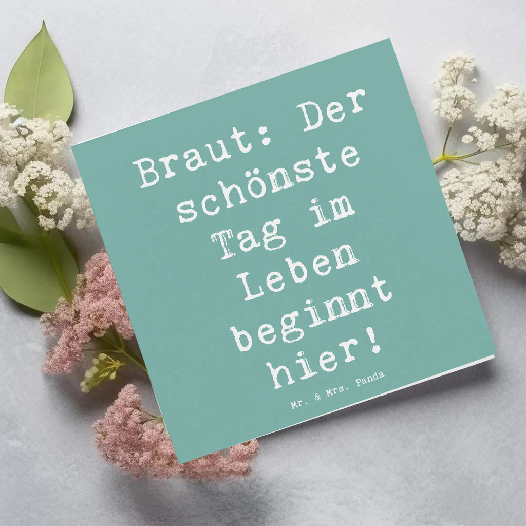 Deluxe Karte Spruch Braut Tag Glückwunschkarte, Karte, Hochzeitskarte, Hochwertige Grußkarte, Grußkarte, Geburtstagskarte, Klappkarte, Einladungskarte, Hochwertige Klappkarte, Hochzeit, Hochzeitsgeschenk, Ehe, Hochzeitsfeier, Trauung, Trauungsgeschenk, Verlobungsfeier, Verlobungsgeschenk, Hochzeitsgeschenkideen, Hochzeitsgeschenke für Brautpaar