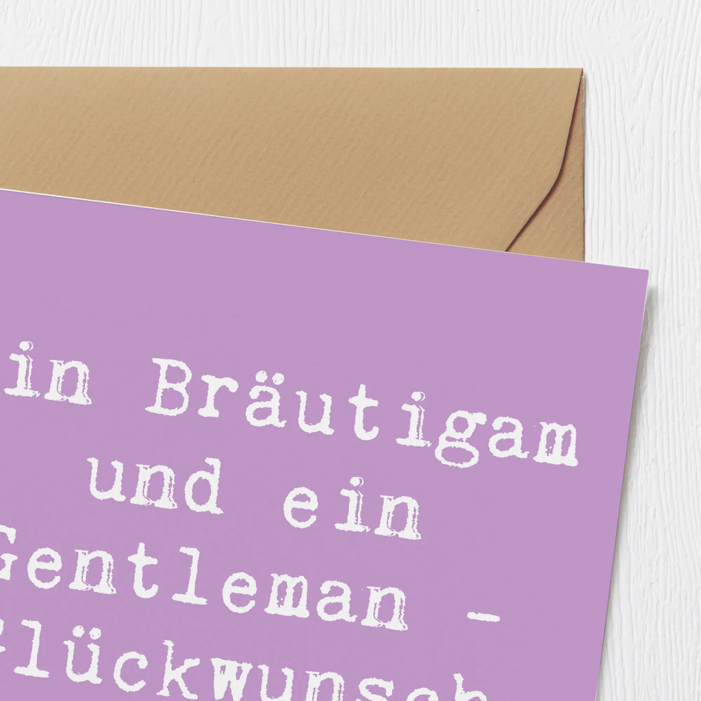 Deluxe Karte Spruch Bräutigam Gentleman Hochwertige Grußkarte, Hochwertige Klappkarte, Einladungskarte, Glückwunschkarte, Geburtstagskarte, Karte, Grußkarte, Hochzeitskarte, Klappkarte, Hochzeit, Hochzeitsgeschenk, Ehe, Hochzeitsfeier, Trauung, Trauungsgeschenk, Verlobungsfeier, Verlobungsgeschenk, Hochzeitsgeschenkideen, Hochzeitsgeschenke für Brautpaar