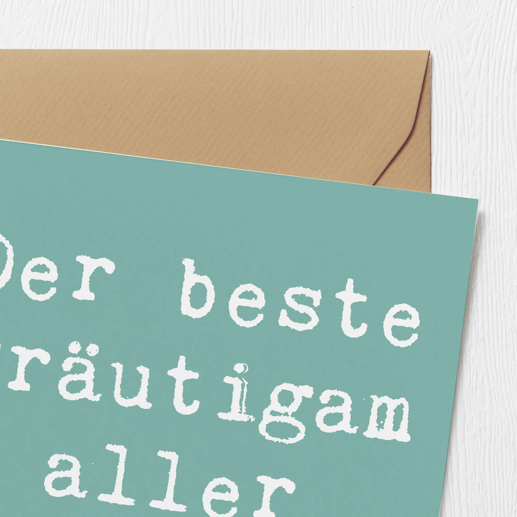 Deluxe Karte Spruch Bester Bräutigam Karte, Hochzeitskarte, Glückwunschkarte, Geburtstagskarte, Einladungskarte, Hochwertige Grußkarte, Grußkarte, Klappkarte, Hochwertige Klappkarte, Hochzeit, Hochzeitsgeschenk, Ehe, Hochzeitsfeier, Trauung, Trauungsgeschenk, Verlobungsfeier, Verlobungsgeschenk, Hochzeitsgeschenkideen, Hochzeitsgeschenke für Brautpaar