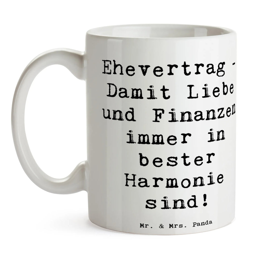 Mug Saying Ehevertrag - Damit Liebe und Finanzen immer in bester Harmonie sind! Tasse, Geschenktasse, Tasse mit Motiven, Porzellantasse, Kaffeetasse, Keramiktasse, Bürotasse, Tasse mit Zitaten, Teetasse, Hochzeit, Hochzeitsgeschenk, Ehe, Hochzeitsfeier, Trauung, Trauungsgeschenk, Hochzeitskarte, Verlobungsfeier, Verlobungsgeschenk, Hochzeitsgeschenkideen, Hochzeitsgeschenke für Brautpaar