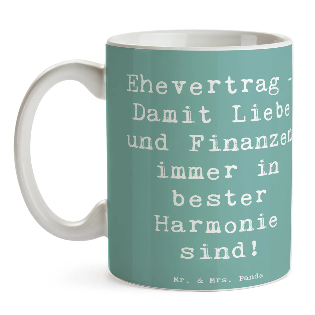 Mug Saying Ehevertrag - Damit Liebe und Finanzen immer in bester Harmonie sind! Tasse, Geschenktasse, Tasse mit Motiven, Porzellantasse, Kaffeetasse, Keramiktasse, Bürotasse, Tasse mit Zitaten, Teetasse, Hochzeit, Hochzeitsgeschenk, Ehe, Hochzeitsfeier, Trauung, Trauungsgeschenk, Hochzeitskarte, Verlobungsfeier, Verlobungsgeschenk, Hochzeitsgeschenkideen, Hochzeitsgeschenke für Brautpaar