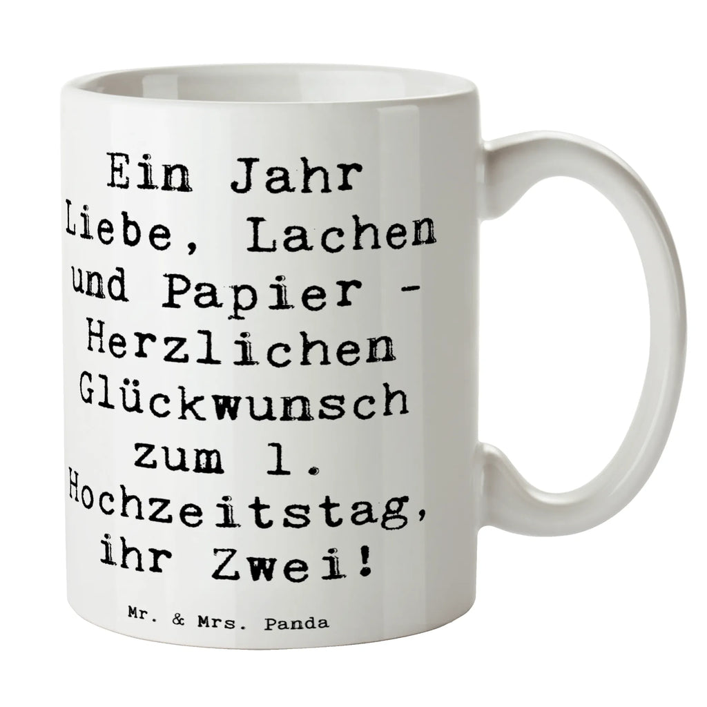 Tasse Spruch 1. Hochzeitstag Papierhochzeit Keramiktasse, Bedruckte Tasse, Dekotasse, Tasse mit Motiv, milchkaffeetasse, kaffeetasse bedruckt, Pott, Bürobecher, Frühstücksbecher, Teepott, Tasse, Sprüchetasse, Frühstückstasse, Becher, Motivtasse, Henkelbecher, Teetasse, Kaffeebecher, Coffee Mug, Mug, Trinkbecher, Keramikbecher, Kaffeepott, Bürotasse, Henkeltasse, kaffeetasse keramik, schöne tasse, Geschenktasse, design tasse, statement tasse, Tasse mit Spruch, Designtasse, haferl, Kakaotasse, heißgetränkebecher, Teebecher, kaffeebecher bedruckt, Trinktasse, Kaffeetasse, hochwertige tasse, tasse für büro, tasse für kaffee, kaffeebecher keramik, Hochzeitsgeschenk, Hochzeit, Trauungsgeschenk, Hochzeitsgeschenke für Brautpaar, Hochzeitsgeschenkideen, Hochzeitsfeier, Verlobungsfeier, Hochzeitskarte, Verlobungsgeschenk, Trauung, Ehe