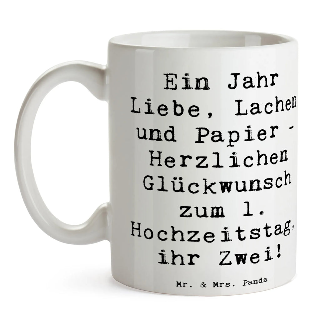 Tasse Spruch 1. Hochzeitstag Papierhochzeit Keramiktasse, Bedruckte Tasse, Dekotasse, Tasse mit Motiv, milchkaffeetasse, kaffeetasse bedruckt, Pott, Bürobecher, Frühstücksbecher, Teepott, Tasse, Sprüchetasse, Frühstückstasse, Becher, Motivtasse, Henkelbecher, Teetasse, Kaffeebecher, Coffee Mug, Mug, Trinkbecher, Keramikbecher, Kaffeepott, Bürotasse, Henkeltasse, kaffeetasse keramik, schöne tasse, Geschenktasse, design tasse, statement tasse, Tasse mit Spruch, Designtasse, haferl, Kakaotasse, heißgetränkebecher, Teebecher, kaffeebecher bedruckt, Trinktasse, Kaffeetasse, hochwertige tasse, tasse für büro, tasse für kaffee, kaffeebecher keramik, Hochzeitsgeschenk, Hochzeit, Trauungsgeschenk, Hochzeitsgeschenke für Brautpaar, Hochzeitsgeschenkideen, Hochzeitsfeier, Verlobungsfeier, Hochzeitskarte, Verlobungsgeschenk, Trauung, Ehe