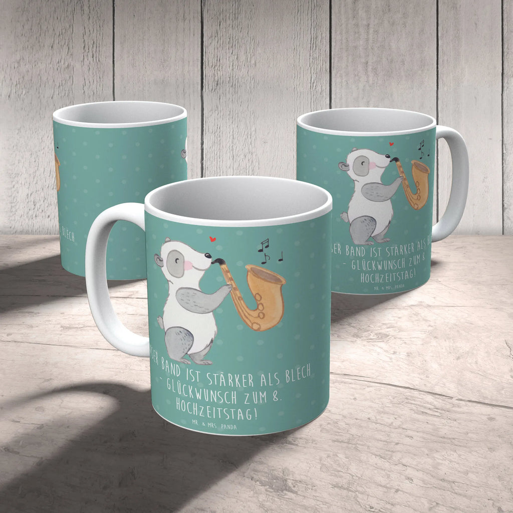 Tasse 8. Hochzeitstag Blechhochzeit Kaffeetasse, Bürotasse, Tasse, Geschenktasse, Tasse mit Zitaten, Teetasse, Tasse mit Motiven, Porzellantasse, Keramiktasse, Hochzeit, Hochzeitsgeschenk, Ehe, Hochzeitsfeier, Trauung, Trauungsgeschenk, Hochzeitskarte, Verlobungsfeier, Verlobungsgeschenk, Hochzeitsgeschenkideen, Hochzeitsgeschenke für Brautpaar